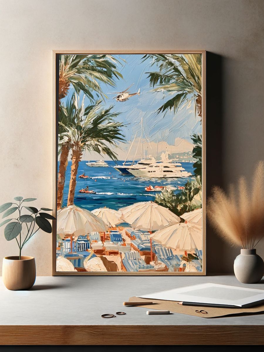 Palm Beach Harbor — Fine-Art Print. — room view 2