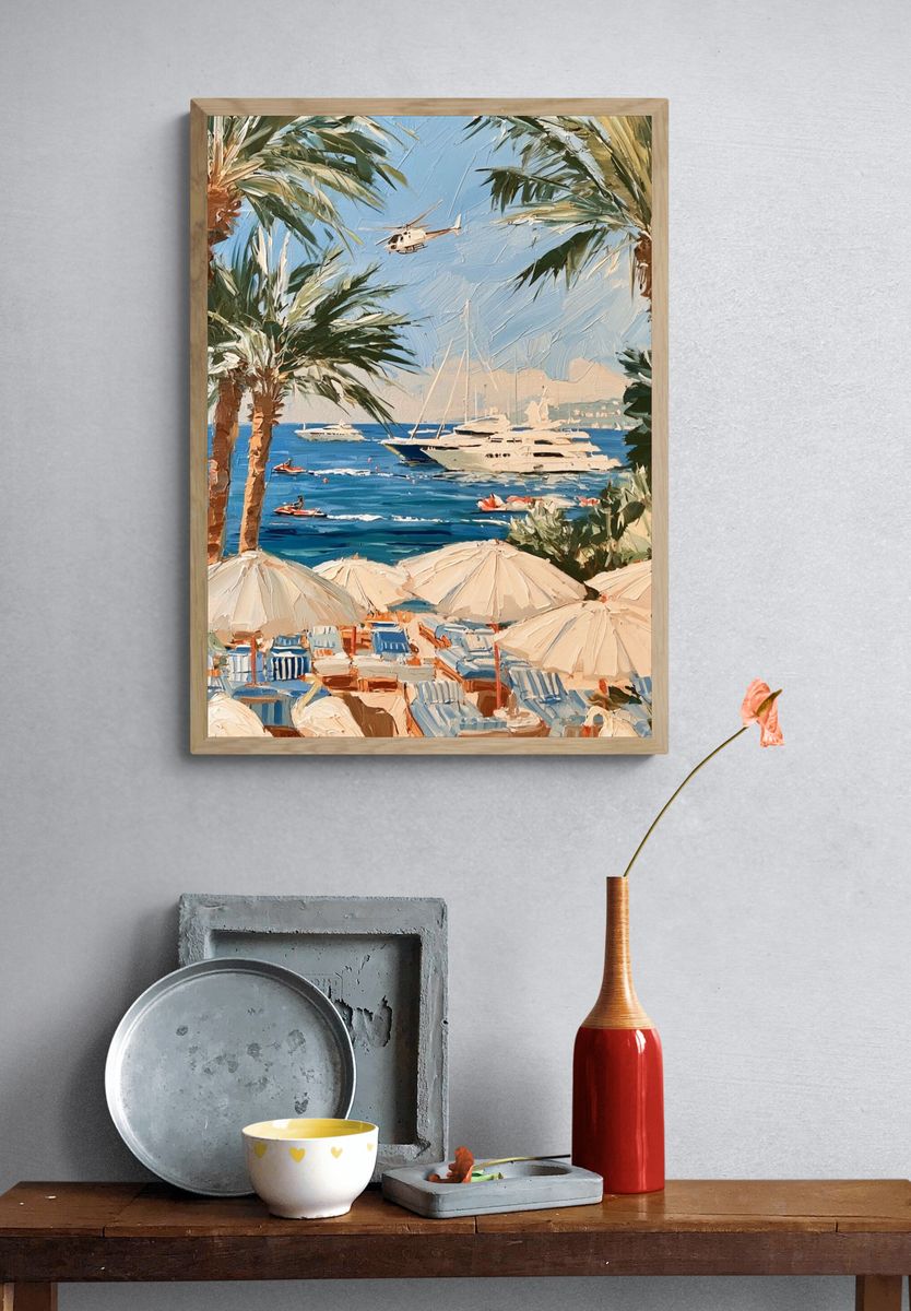 Palm Beach Harbor — Fine-Art Print. — room view 3