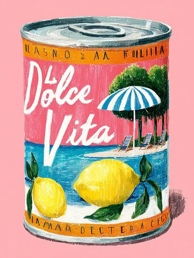 Dolce Vita Can Poster.