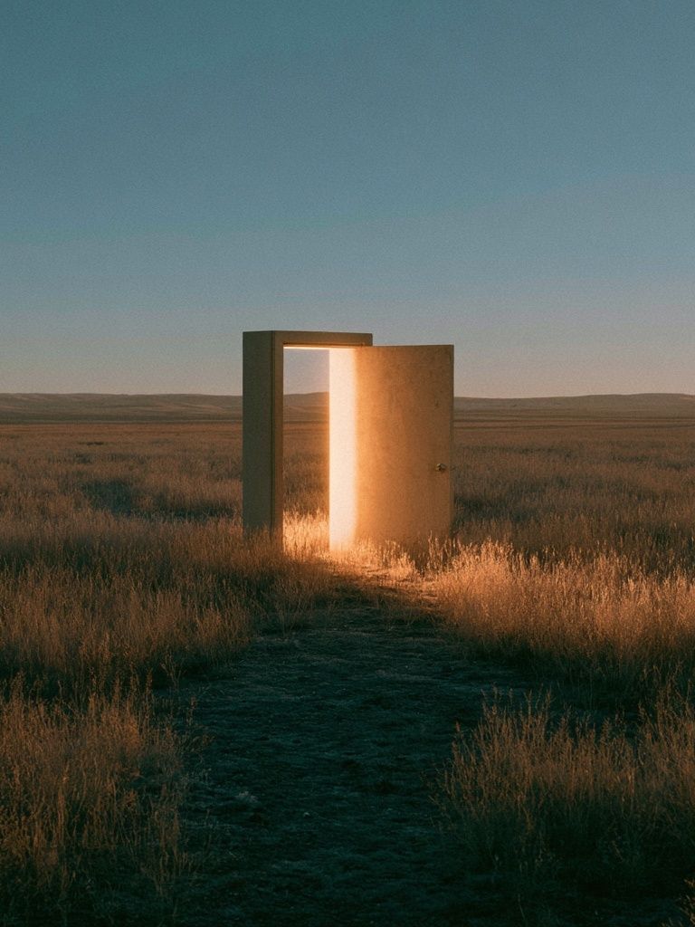 Open Door in the Prairie Print. poster detail
