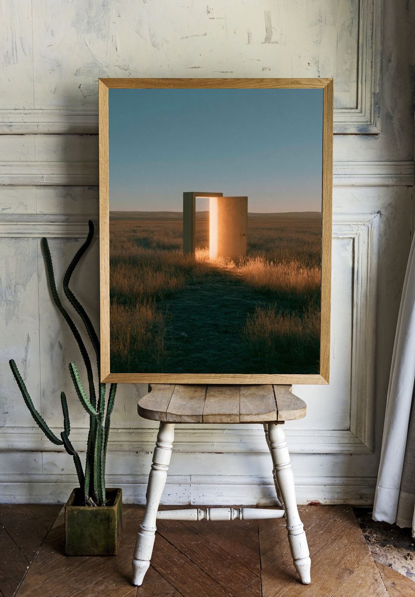 Open Door in the Prairie Print. room preview