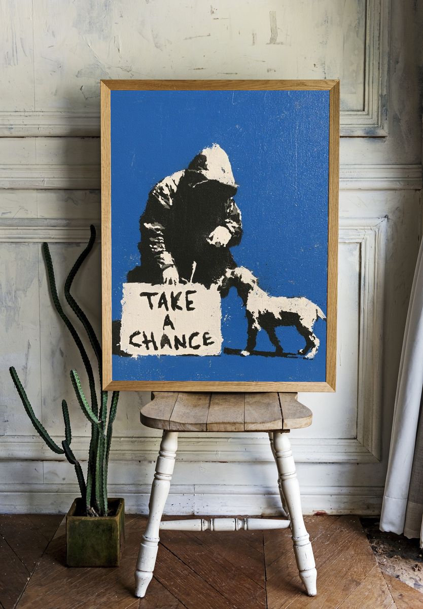 Take a Chance Street-Art Poster. room preview