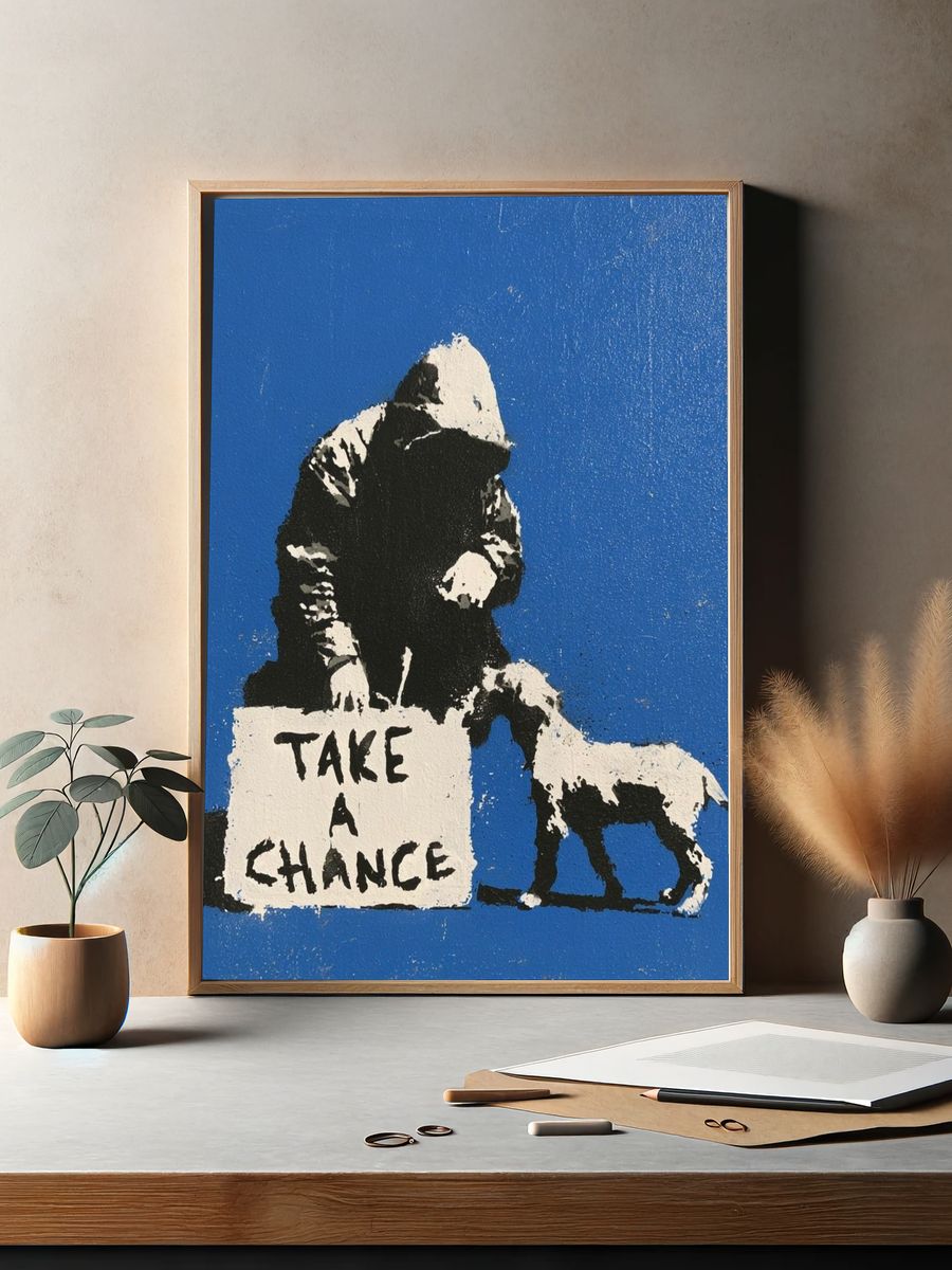 Take a Chance Street-Art Poster. — room view 2