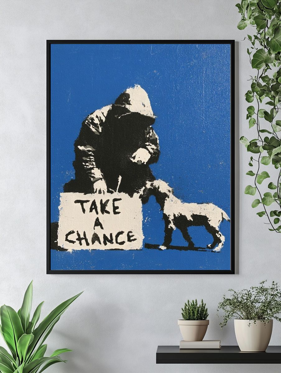 Take a Chance Street-Art Poster. — room view 4