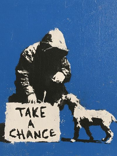 Take a Chance Street-Art Poster. poster