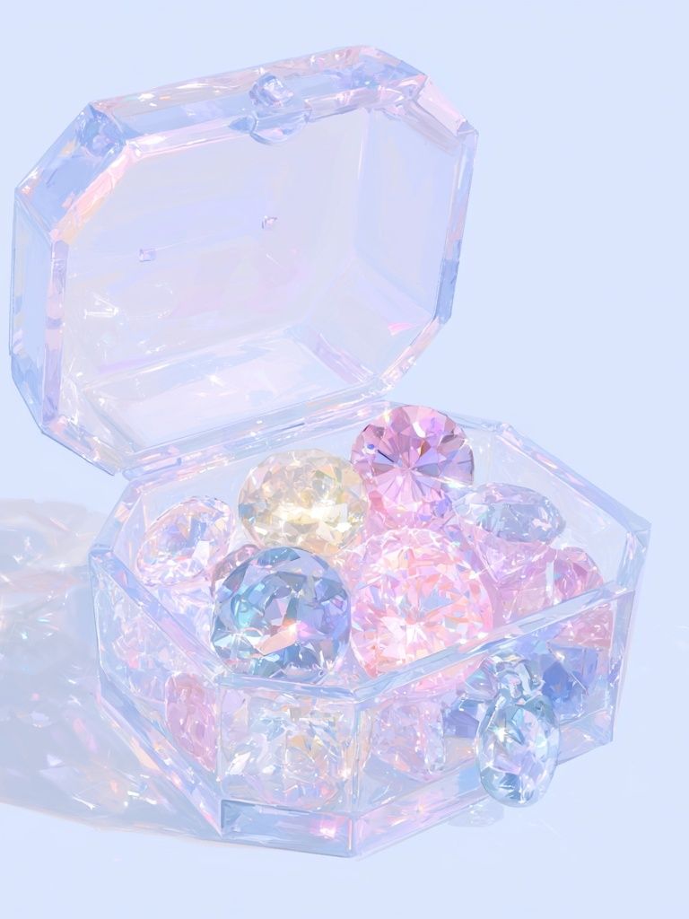 Crystal Jewelry Box — Pastel Print. poster detail