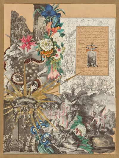 Collage by John Bingley Garland. poster print