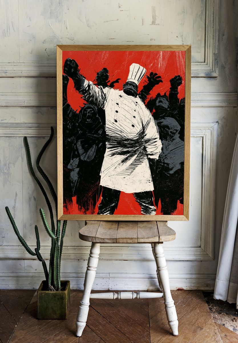 Revolutionary Chef Fine-Art Poster. — room view 1