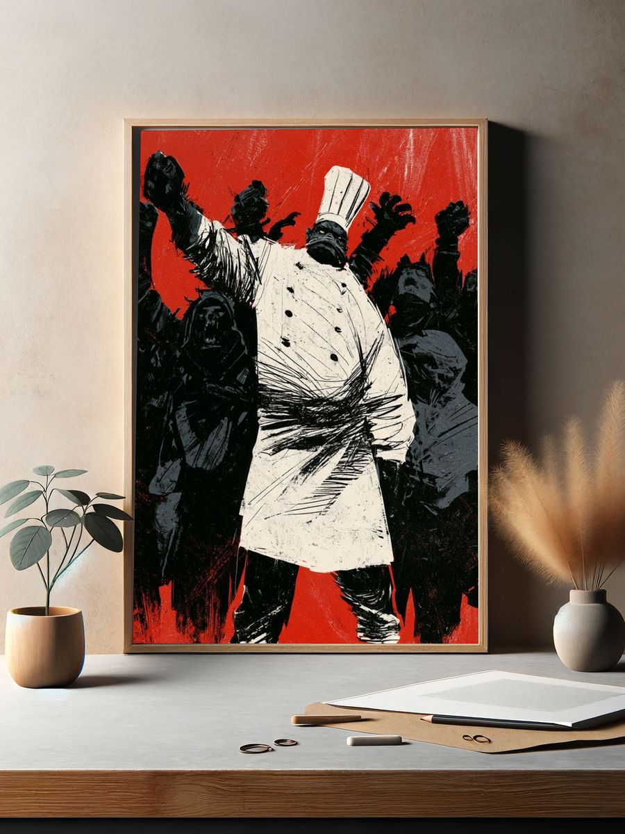 Revolutionary Chef Fine-Art Poster. — room view 2