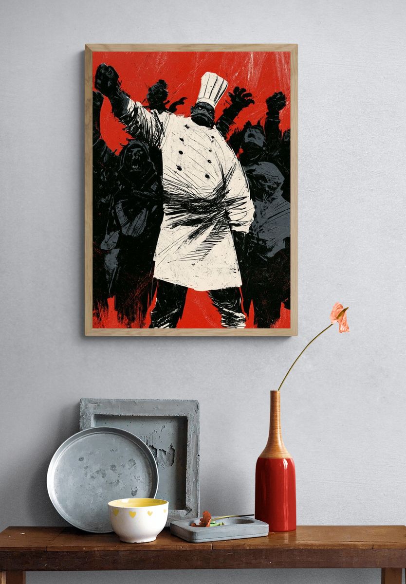 Revolutionary Chef Fine-Art Poster. — room view 3
