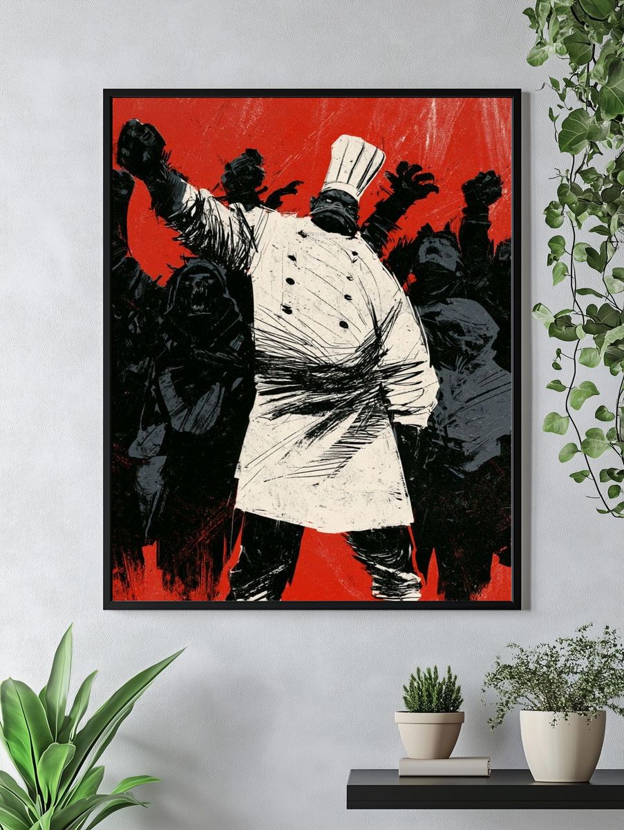 Revolutionary Chef Fine-Art Poster. — room view 4