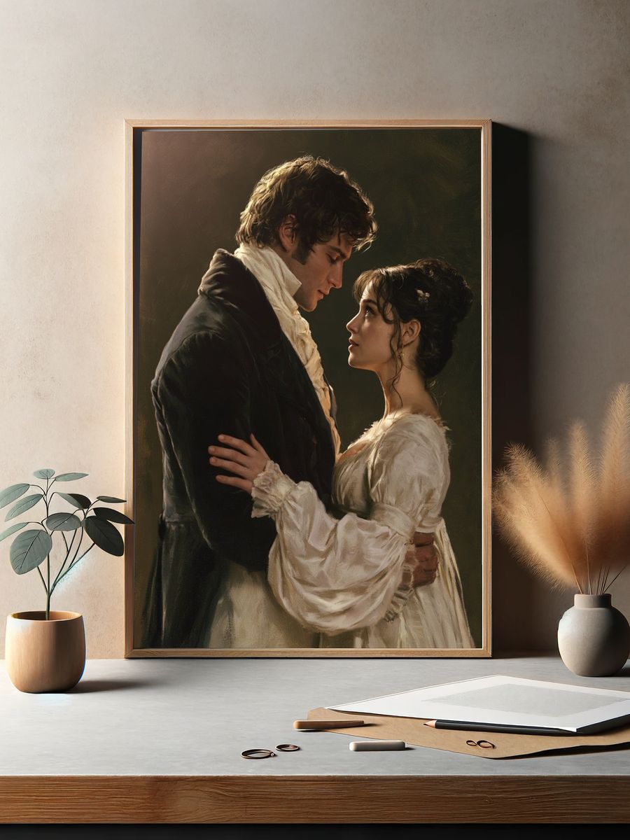 Romantic Regency Couple Fine-Art Poster. — room view 2