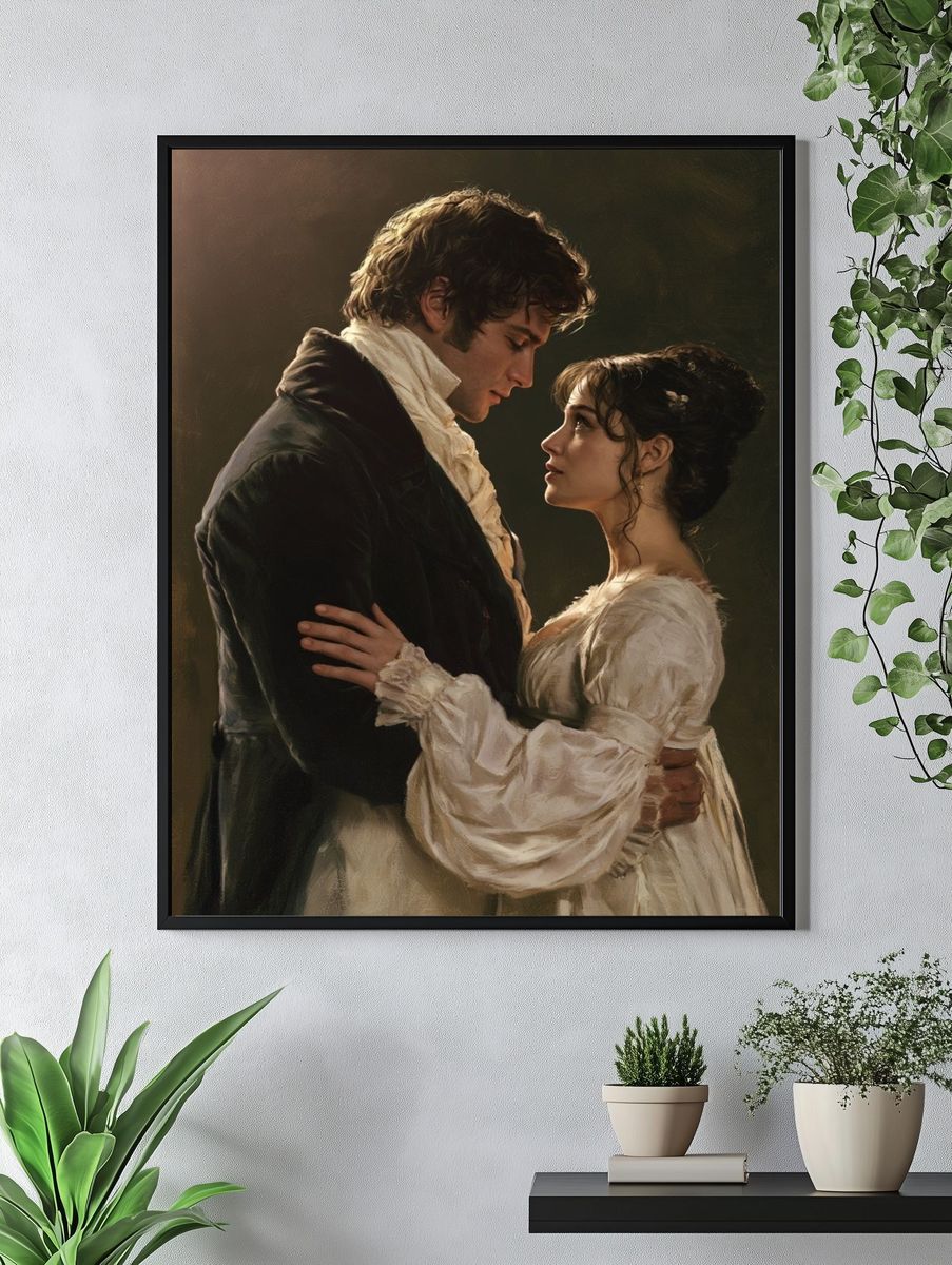 Romantic Regency Couple Fine-Art Poster. — room view 4