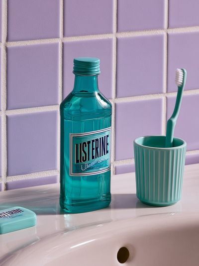 Pastel Bathroom Still Life Poster.
