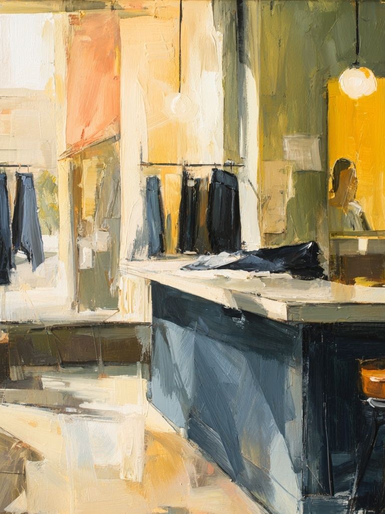 Modern Dressing Room — Fine-Art Print. poster — fine-art art