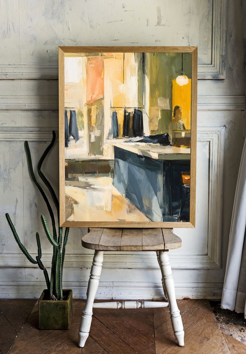 Modern Dressing Room — Fine-Art Print. room preview