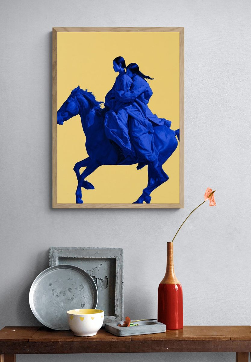 Blue Riders Surrealism Print. — room view 3