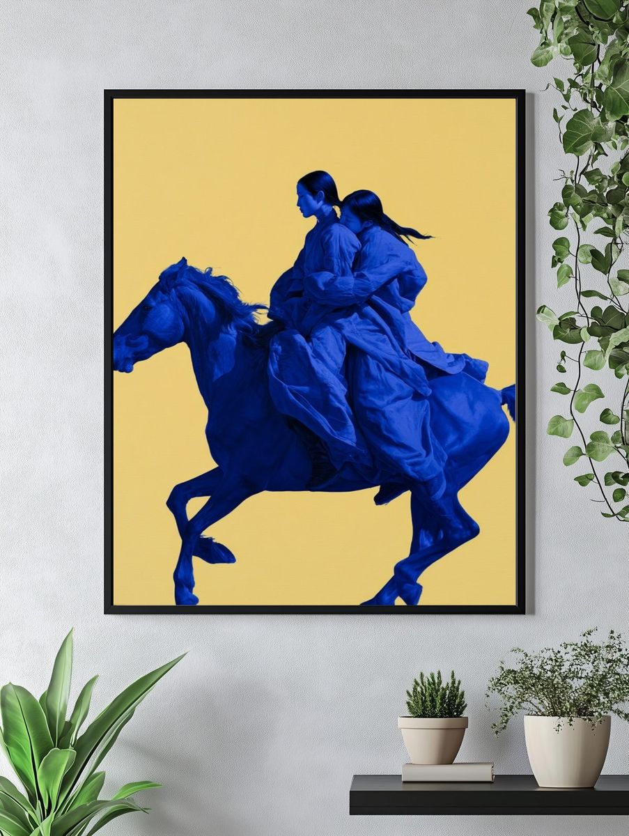 Blue Riders Surrealism Print. — room view 4