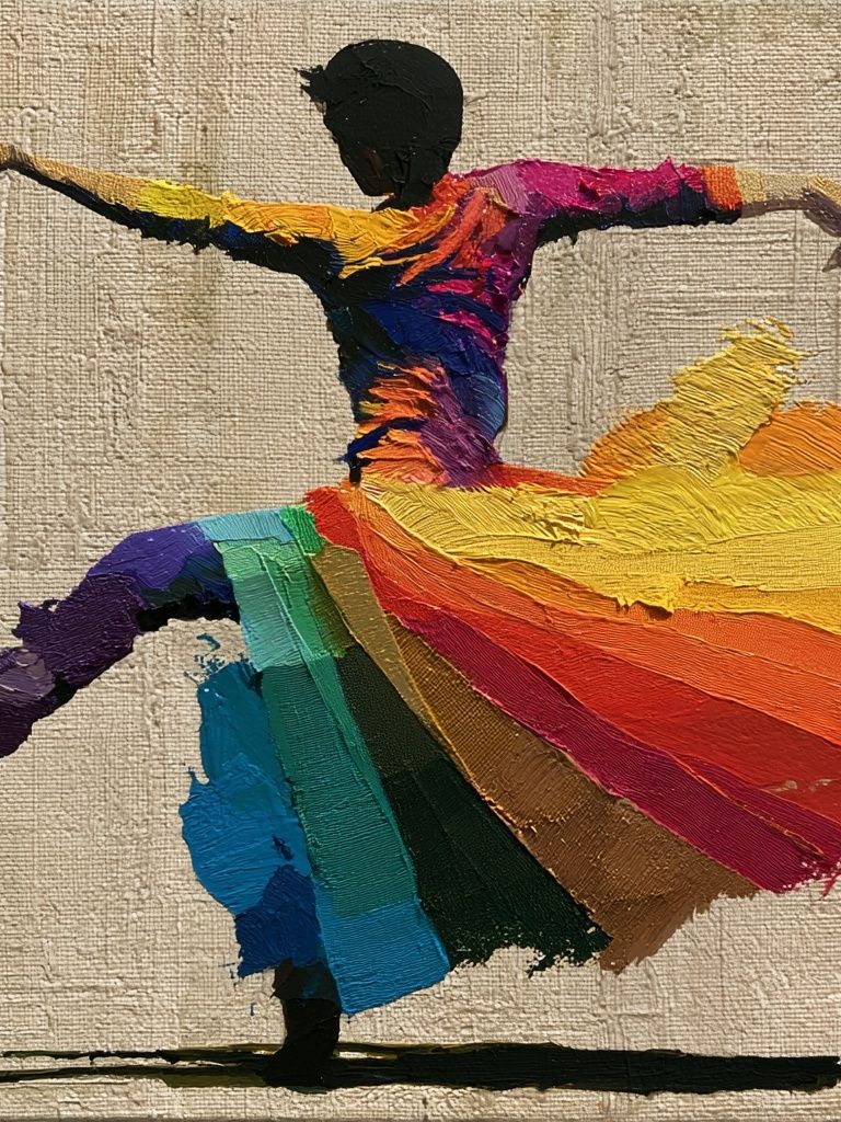 Colorful Dancer Fine-Art Poster. poster — fine-art art