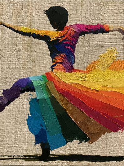 Colorful Dancer Fine-Art Poster. poster