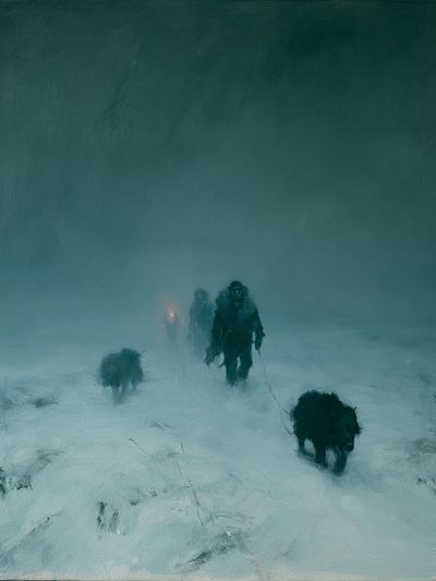 Snowy Expedition Fine-Art Poster. poster