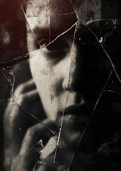 Fragmented Reflection — Fine Art Print. poster