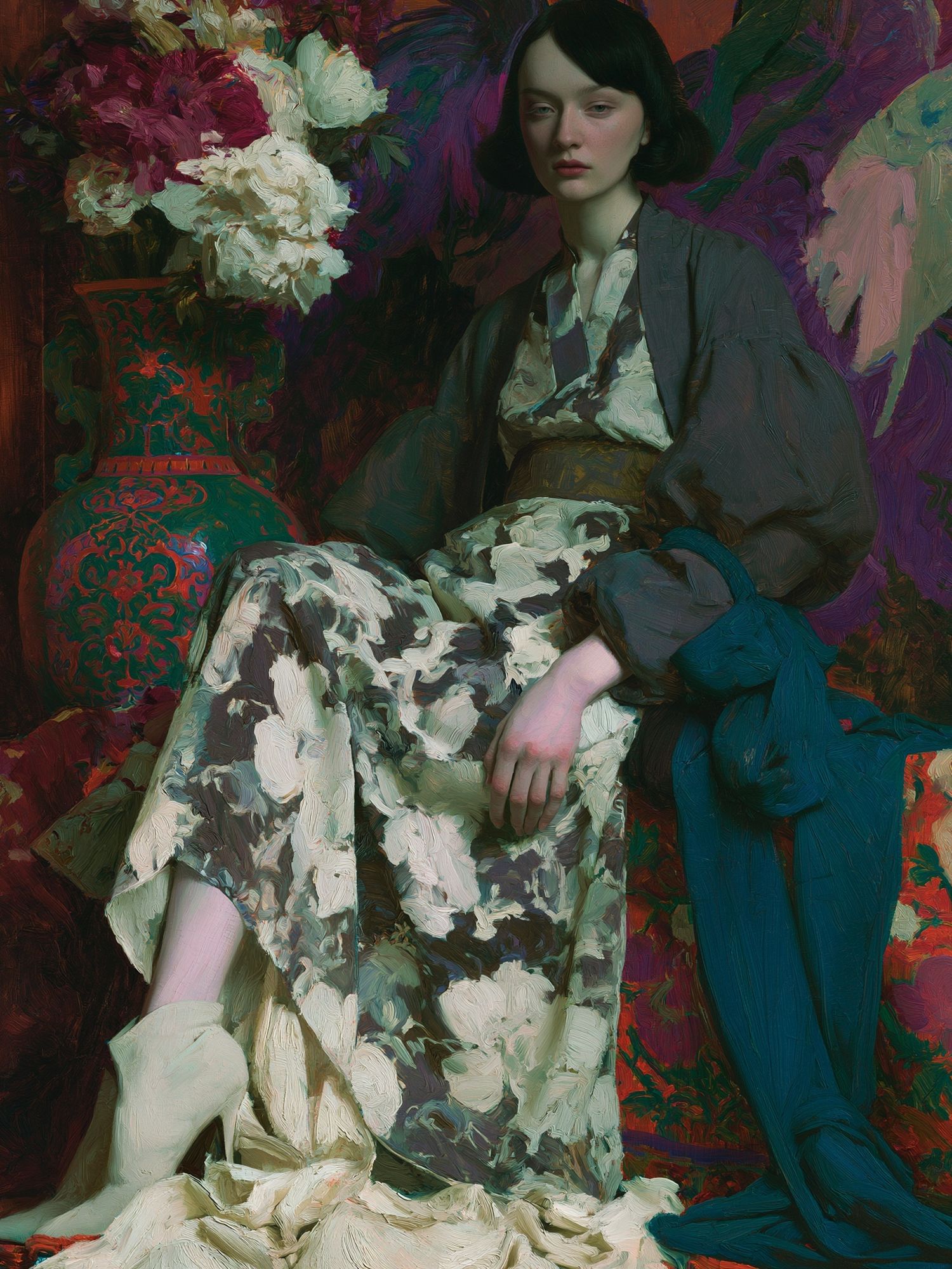 Kimono Portrait Fine-Art Poster. poster — fine-art art
