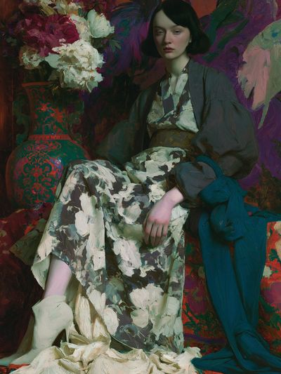 Kimono Portrait Fine-Art Poster. poster