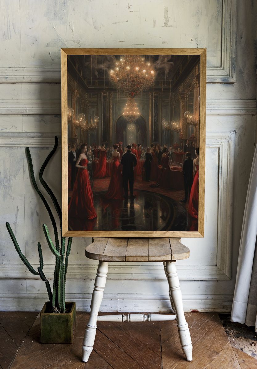 Gothic Masquerade Ballroom Print. — room view 1