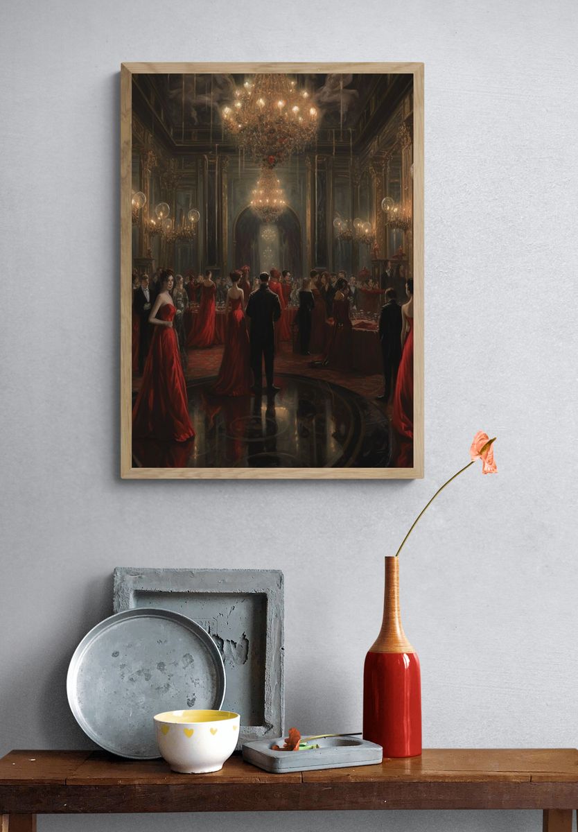 Gothic Masquerade Ballroom Print. — room view 3