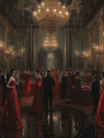 Gothic Masquerade Ballroom Print.