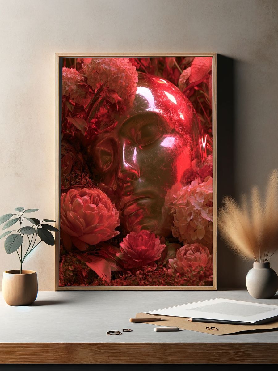 Floral Dreamscape Fine-Art Print. — room view 2