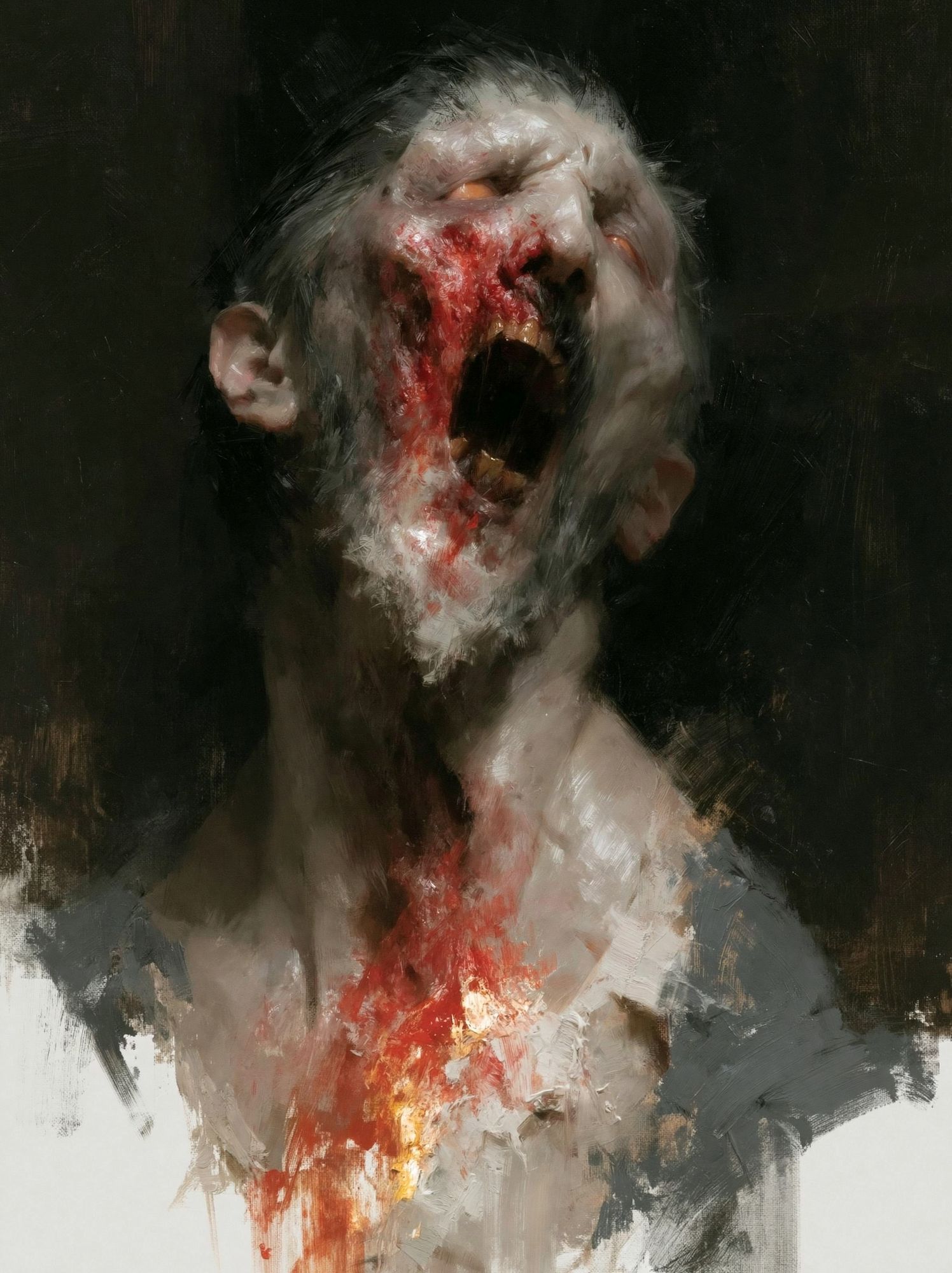 Gothic Scream Portrait Print. poster detail