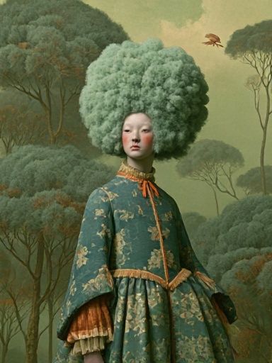 Surreal Forest Portrait Print. poster detail