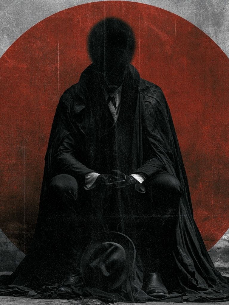 Dark Cloaked Figure Surrealism Poster. poster detail
