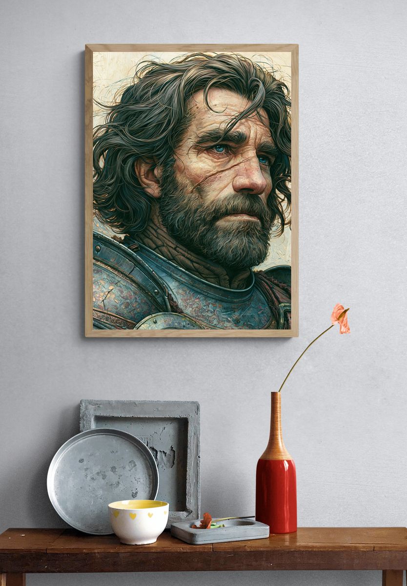 Warrior Portrait Fine-Art Print. — room view 3