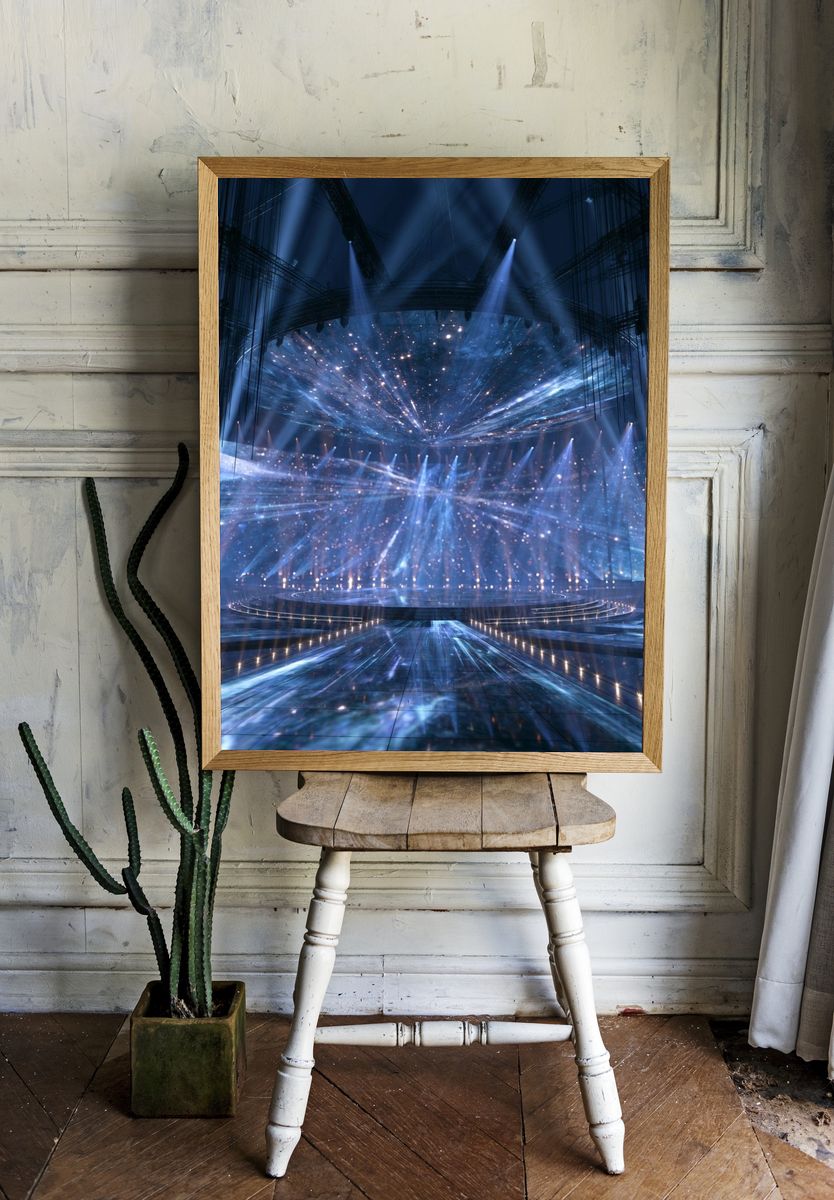Cosmic Stage Lightscape Poster. — room view 1