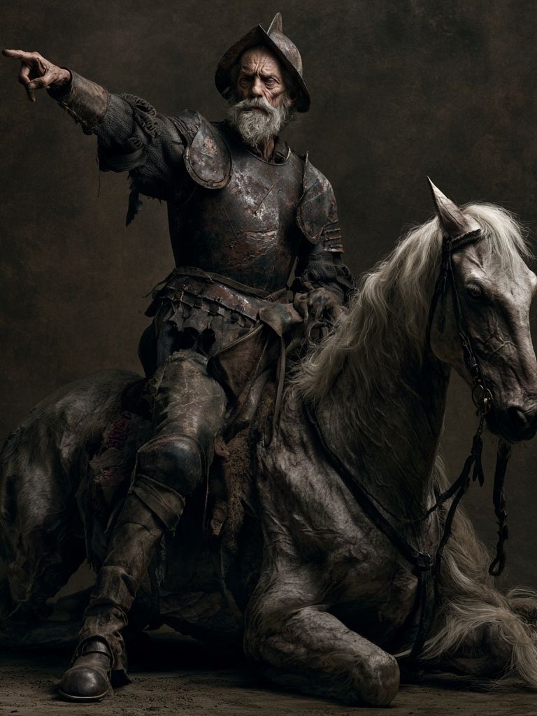 Knight on Horse Fine-Art Poster. poster — fine-art art