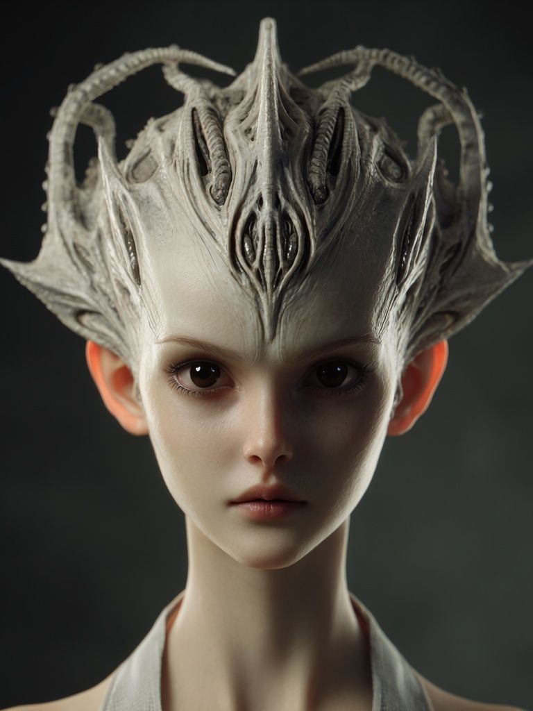 Alien Portrait Surrealism Poster. poster — fine-art art