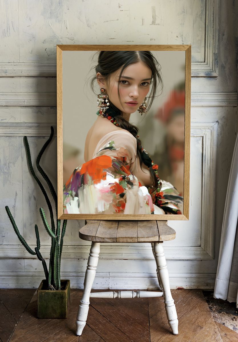 Elegant Portrait — Fine-Art Print. — room view 1