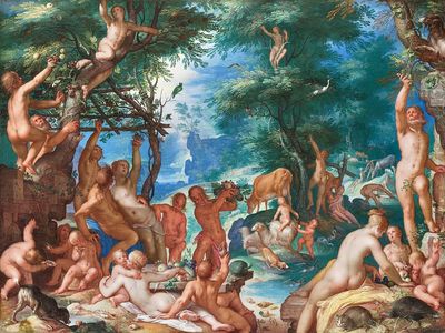 Golden Age (1605) Joachim Wtewael. poster print