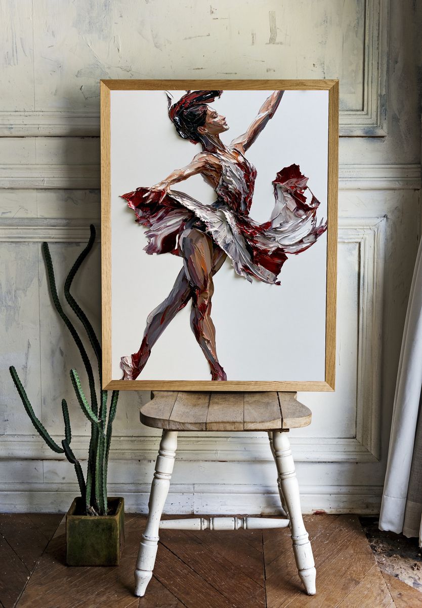 Ballet Dancer Abstract Print. room preview