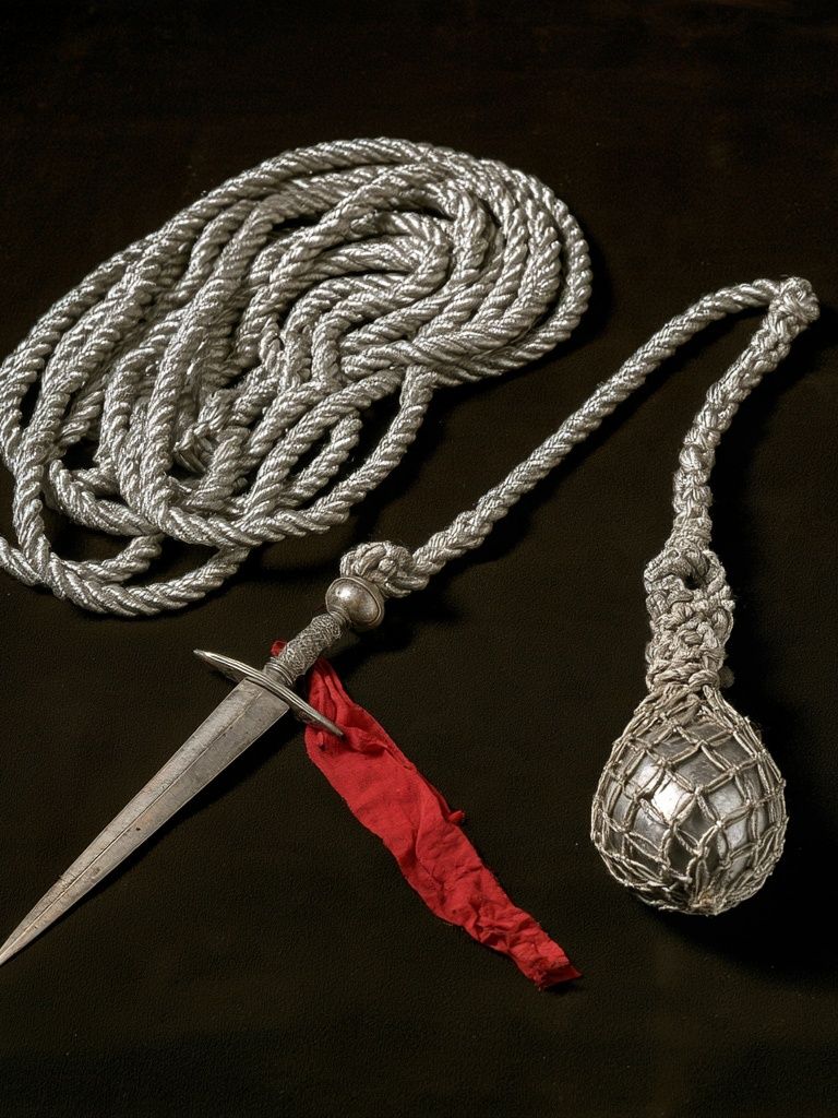 Silver Rope Dagger Still Life Poster. poster detail