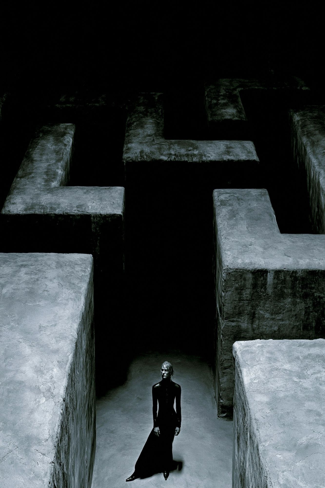 Surreal Maze Figure Print. poster detail