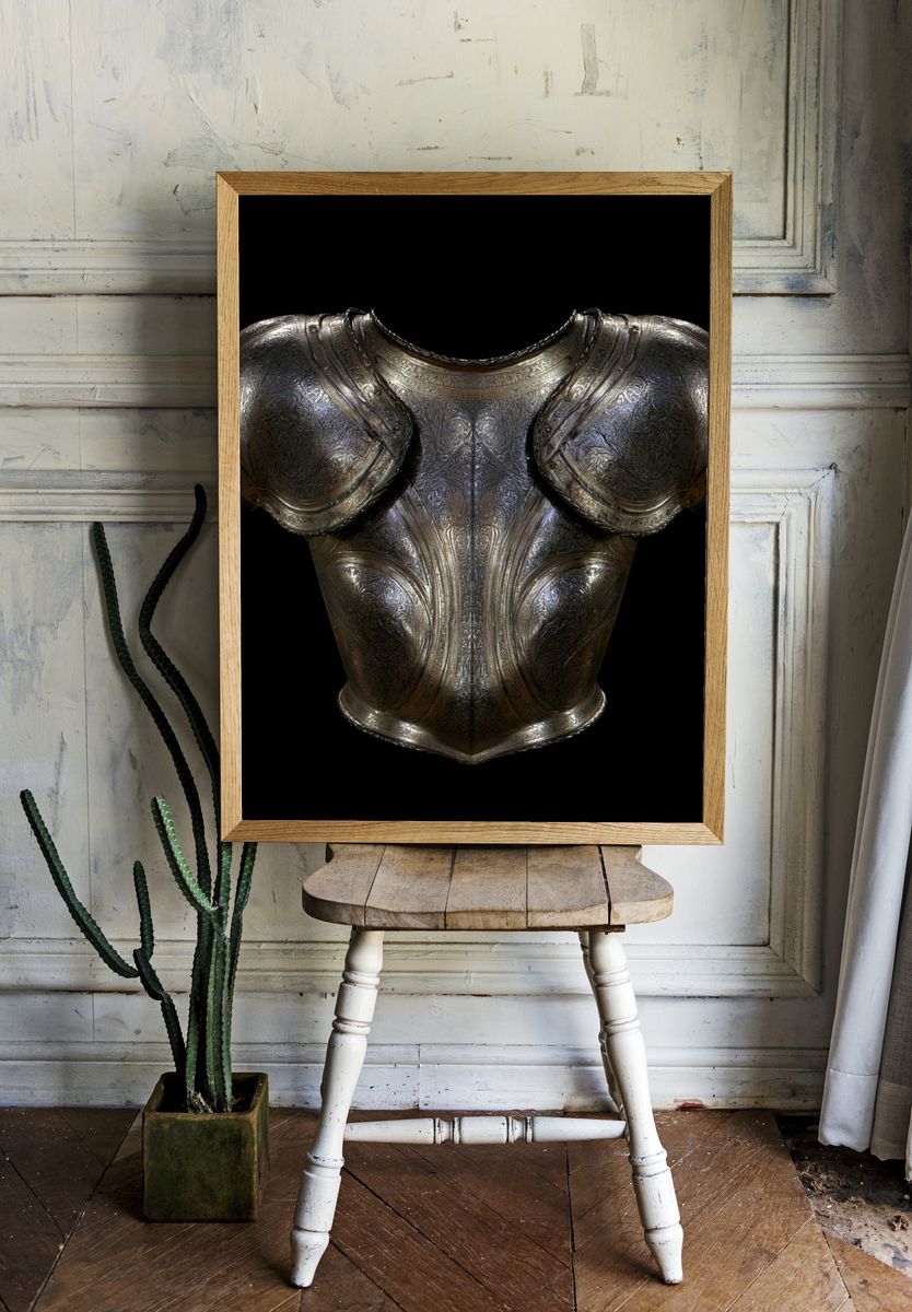 Ornate Medieval Armor Print. — room view 1