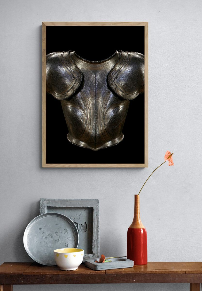 Ornate Medieval Armor Print. — room view 3