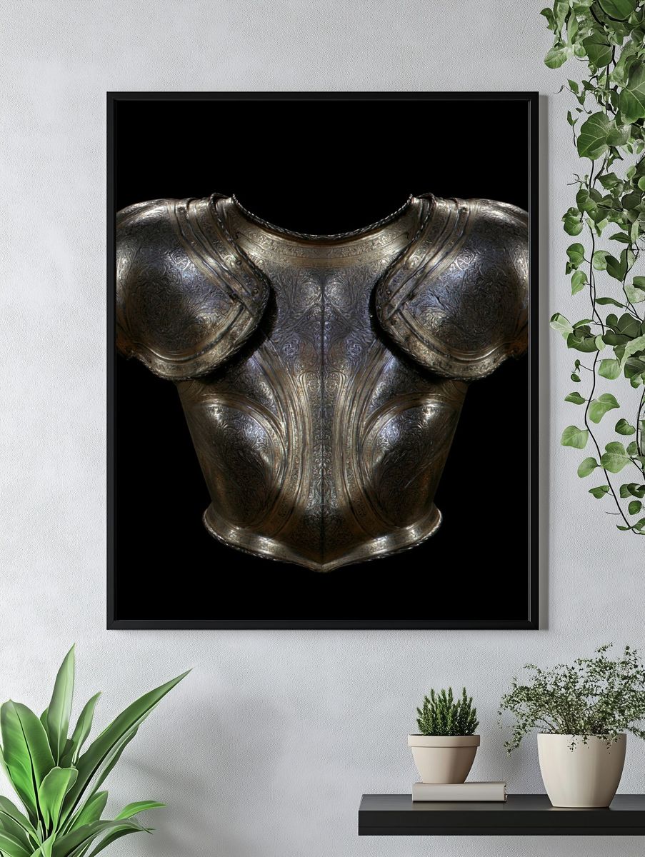 Ornate Medieval Armor Print. — room view 4
