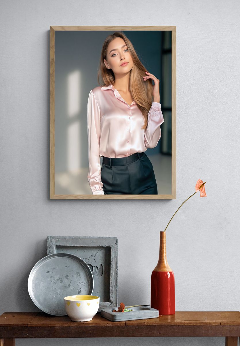 Elegant Fashion Portrait Poster. — room view 3