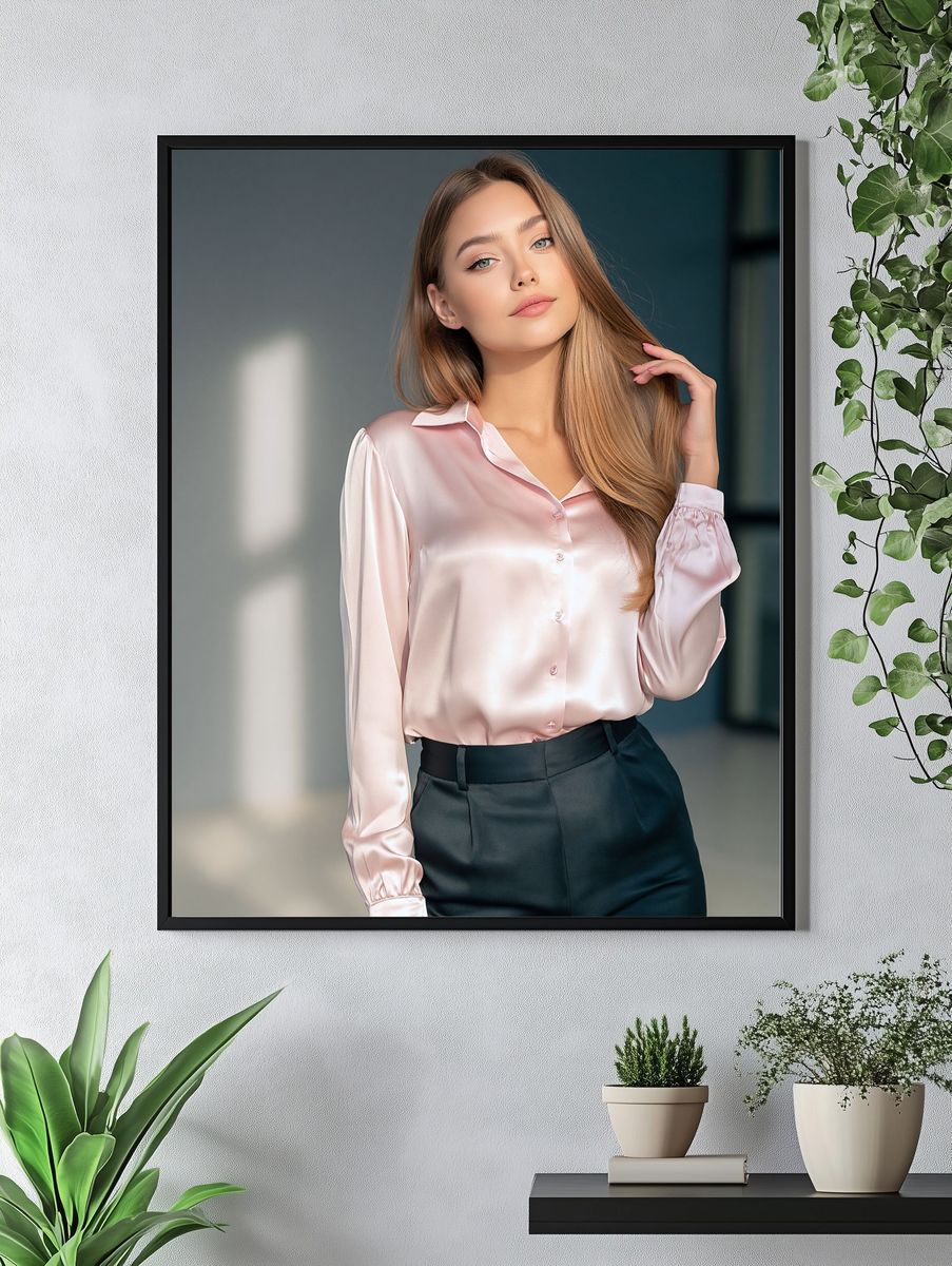Elegant Fashion Portrait Poster. — room view 4