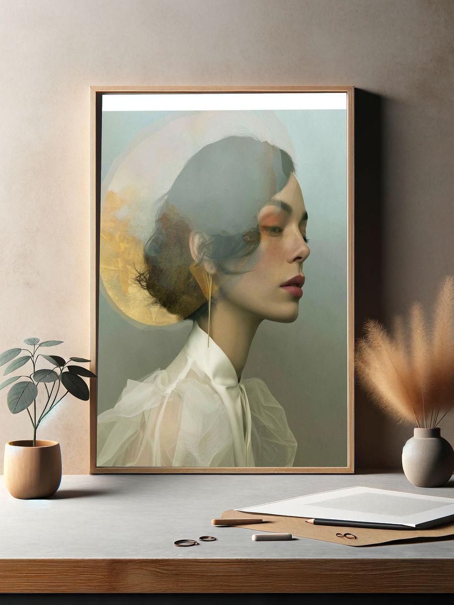 Dreamy Fashion Portrait Print. — room view 2